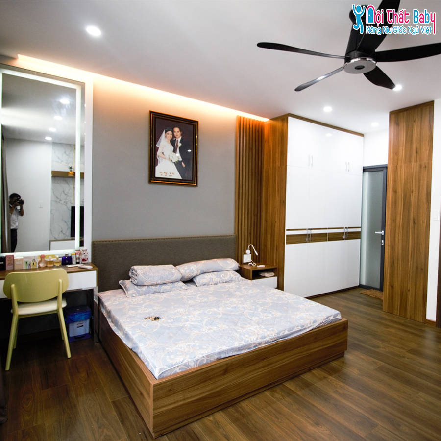 Hình ảnh thi công thực tế nội thất nguyên căn hiện đại nhà anh HIệp -Quận 12
